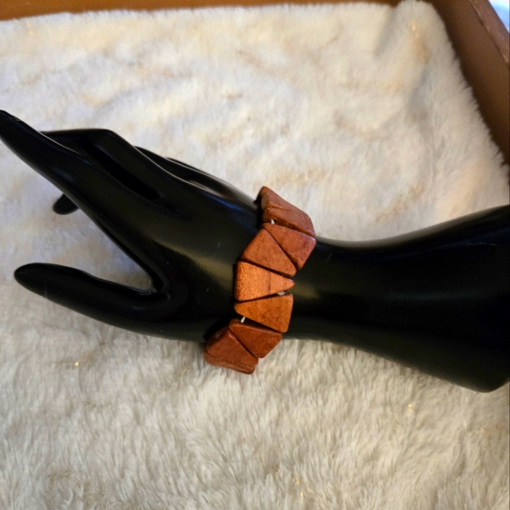 **3/$10** Wooden Geometric Bracelet